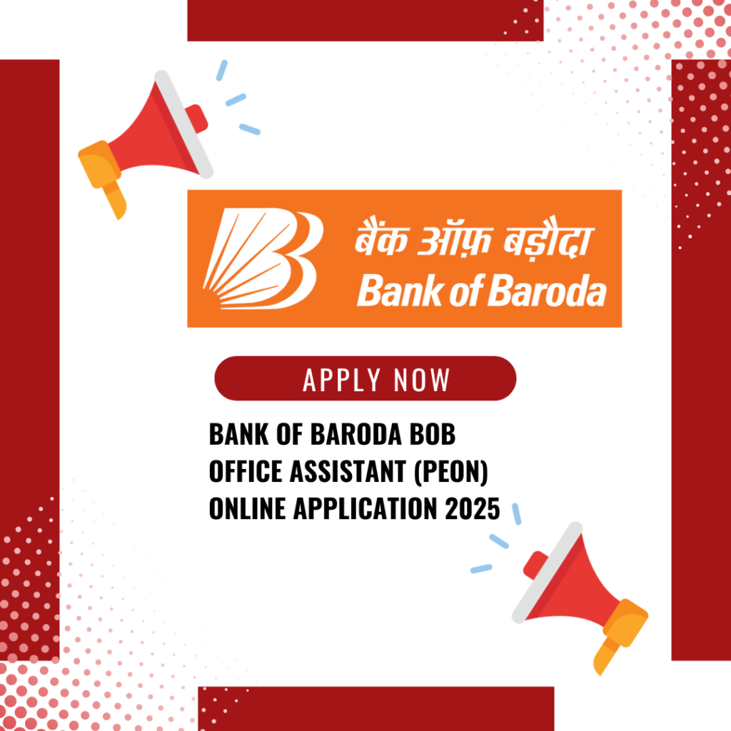 Bank of Baroda Recruitment | Bank of Baroda Job Vacancy | BOB Bank Recruitment (Latest Govt Job)